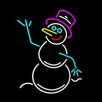 Snowman Neon Sign