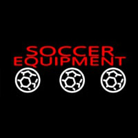 Soccer Equipment Neon Sign