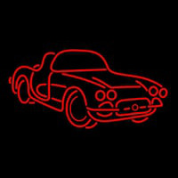 Sport Red Car Logo Neon Sign