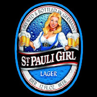 St  Pauli Girl Classic Label Beer Sign Neon Sign