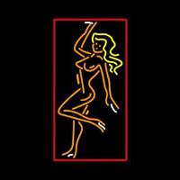 Strip Girl Pose Neon Sign