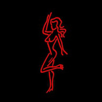 Strip Girl Pose Neon Sign