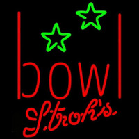 Strohs Bowling Alley Beer Sign Neon Sign