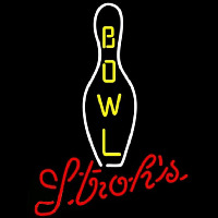 Strohs Bowling Beer Sign Neon Sign