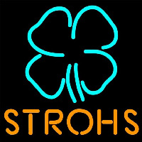 Strohs Clover Beer Sign Neon Sign