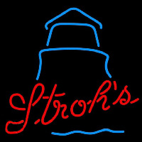 Strohs Day Lighthouse Beer Sign Neon Sign