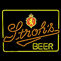 Strohs Lighted Beer Sign Neon Sign