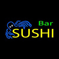 Sushi Bar With Jellyfish Neon Sign