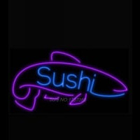 NEW Sushi Fish Sea Food Restaurant REAL NEON SIGN BEER BAR LIGHT Free Shipping
