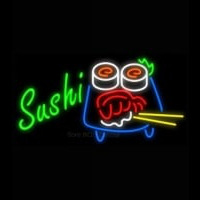 Sushi with Chopsticks Neon Sign
