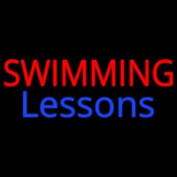Swimming Lessons Neon Sign