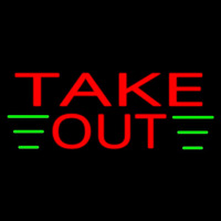 Take Out Neon Sign