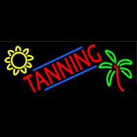 Tanning With Logo Neon Sign