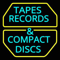 Tapes Cds Disc Neon Sign