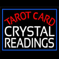 Tarot Card Crystal Readings Neon Sign