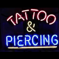 Tattoo and Piercing Parlor Neon Sign
