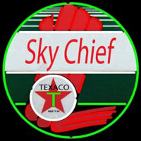 Te aco Sky Chief Gasoline Neon Sign