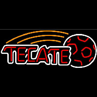 Tecate Soccer Ball Beer Sign Neon Sign