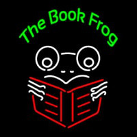 The Book Frog Neon Sign