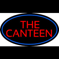 The Canteen With Blue Border Neon Sign