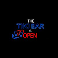 The Tiki Bar Is Open Neon Sign