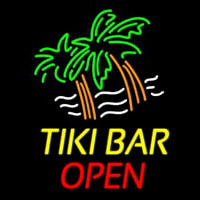 Tiki Bar Open Neon Sign