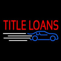 Title Loans Neon Sign