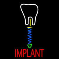 Tooth Implant With Logo Neon Sign