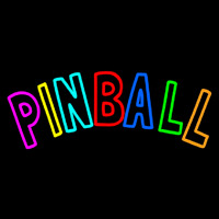 Tourquoise Pinball 2 Neon Sign