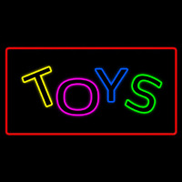 Toys Rectangle Red Neon Sign