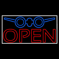 Travel Aeroplane Red Open Neon Sign