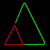 Triangles Neon Sign