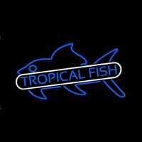 Tropical Fish Blue 1 Neon Sign