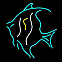 Tropical Fish Turquoise 1 Neon Sign