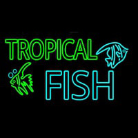 Tropical Fish With Logo 1 Neon Sign