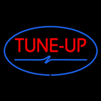 Tune Up Blue Oval Neon Sign