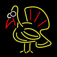 Turkey Bird Logo Neon Sign