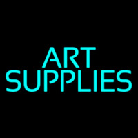 Turquoise Art Supplies 1 Neon Sign
