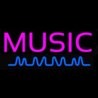 Turquoise Music Neon Sign