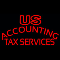 Us Accounting Ta  Service Neon Sign