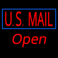 Us Mail Script1 Open Neon Sign