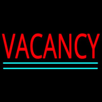 Vacancy With Double Line Neon Sign