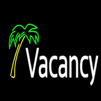 Vacancy With Tree Neon Sign