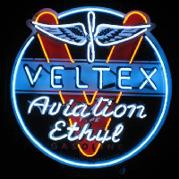 Velte  Aviation Gasoline Neon Sign