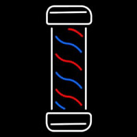 Vertical Barber Logo Neon Sign