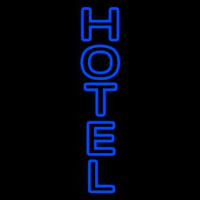 Vertical Double Stroke Hotel Neon Sign