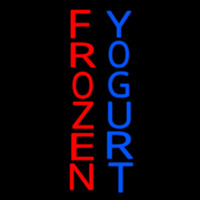 Vertical Frozen Yogurt Neon Sign