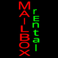 Vertical Mailbo  Rental Neon Sign
