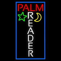 Vertical Palm Reader With Border Neon Sign