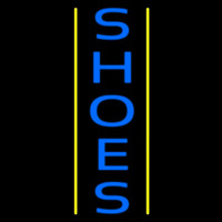 Vertical Shoes Yellow Line Neon Sign